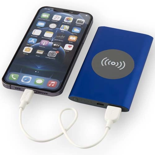 Juice bezprzewodowy powerbank o pojemności 4000 mAh Type-C z aluminium pochodzącego z recyklingu 