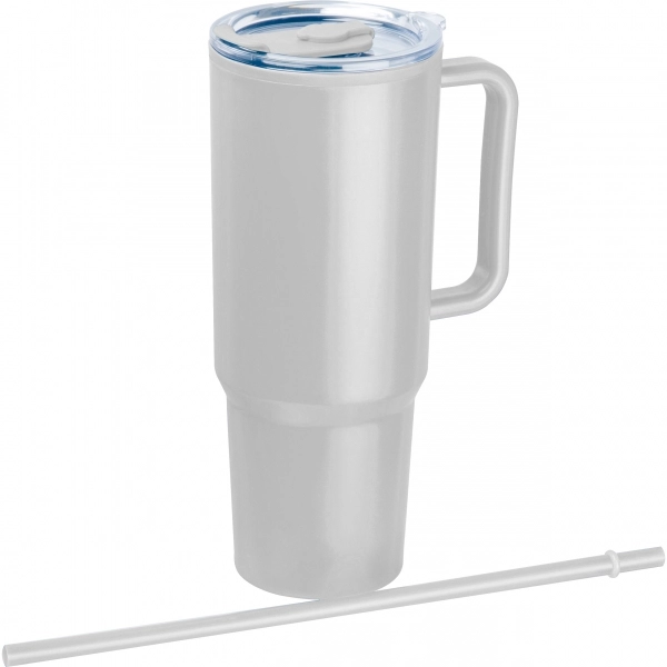 Kubek ze słomką XXL 1200 ml TEODORA