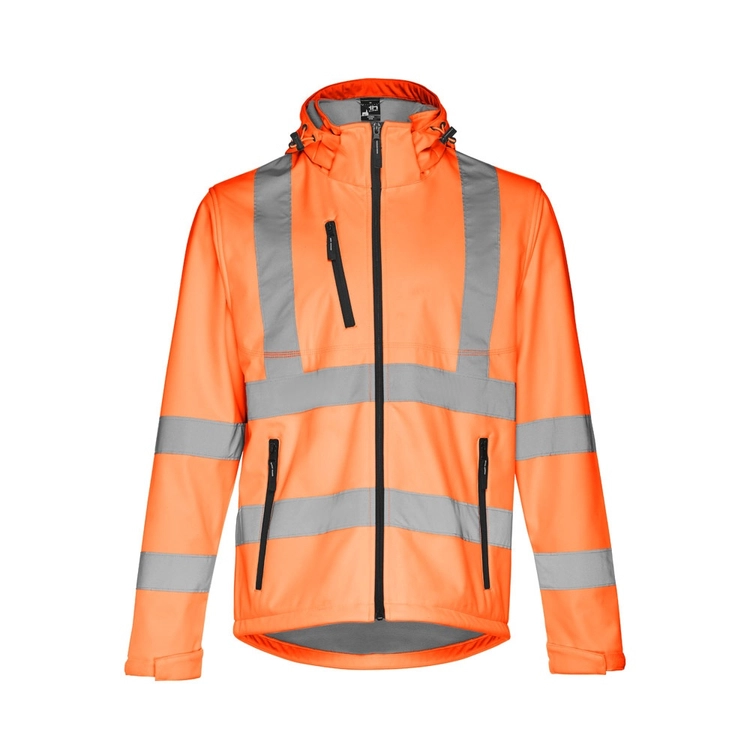 THC ZAGREB WORK. Kurtka softshell o wysokiej widoczności (unisex)