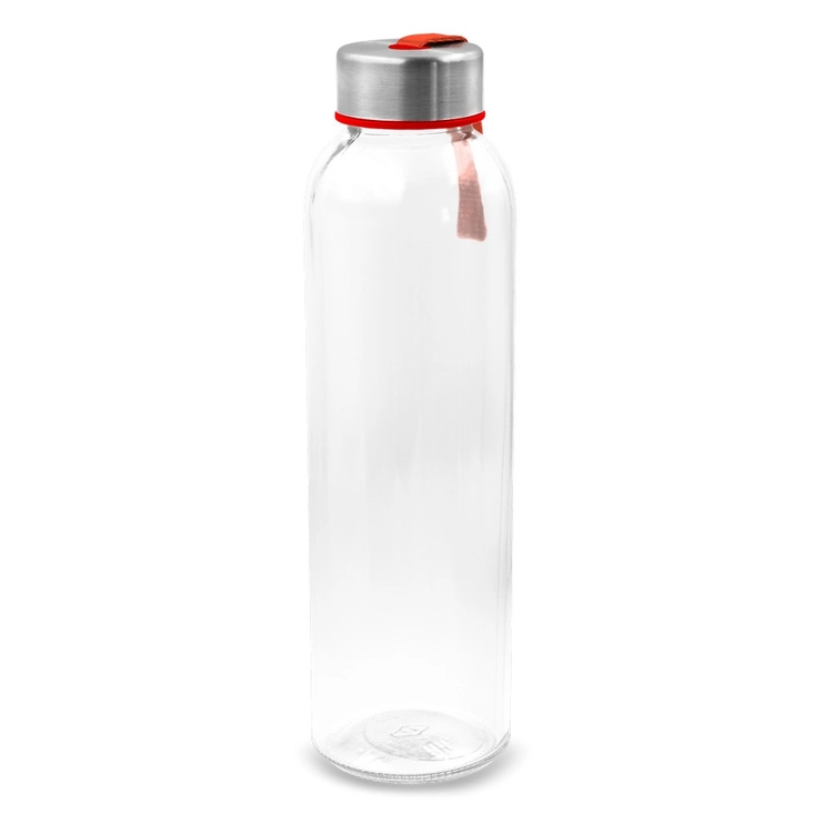 Szklana butelka 500 ml z kolorową wstążką | Viivi