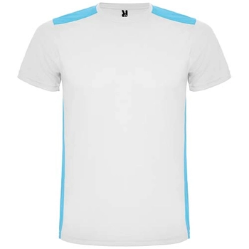 Detroit sportowa koszulka unisex z krótkim rękawem 130 g/m², biały r66529k1