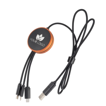kabel z ładowarką indukcyjną 4w1 5w, beżowy EG060813