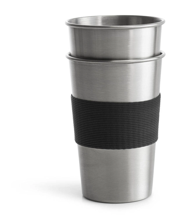 Kubek stalowy, srebrny 2-pak 500 ml