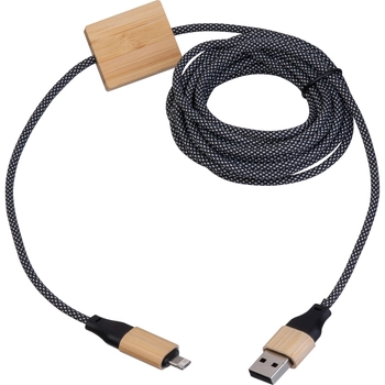 Kabel do szybkiego ładowania 4w1, 3m KRISTIN, beżowy 3543413