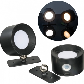 Lampy ścienne 2 szt. CrisMa HEDWIG, czarny 9488003