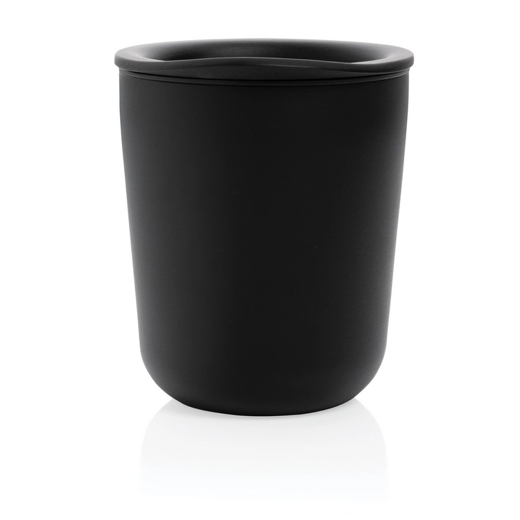 Antybakteryjny kubek termiczny 250 ml czarny, stal nierdzewna i PP, 250ml