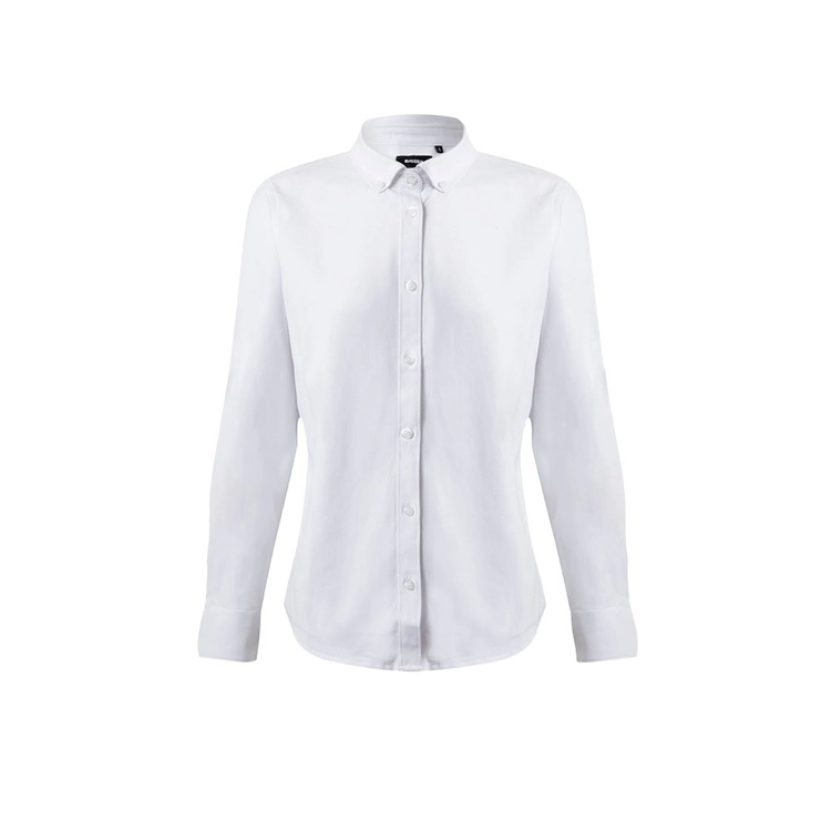VL PRITHVI WOMEN. Koszula Oxford (180 g/m²) dla kobiet, wykonana z bawełny (50%), poliestru (45%) i elastanu (5%)