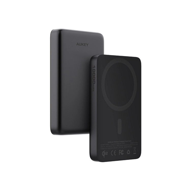 Magnetyczny, bezprzewodowy power bank 10000 mAh Aukey