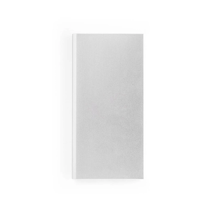 CLERK. Power bank 8 000 mAh z panelem słonecznym z aluminium pochodzącego w 100% z recyklingu