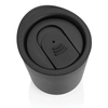 Antybakteryjny kubek termiczny 250 ml czarny, stal nierdzewna i PP, 250ml
