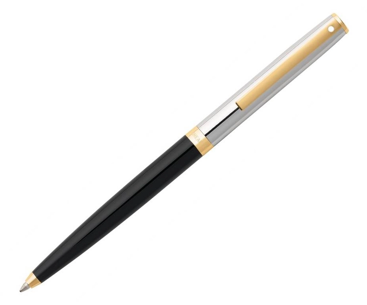 9475 Długopis Sheaffer kolekcja Sagaris, czarny/chrom, wykończenia w kolorze złotym