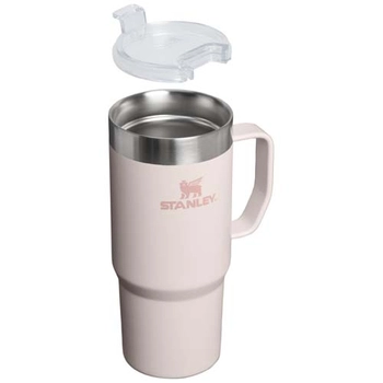 Kubek termiczny Stanley Everyday Suburban 473 ml wykonany z recyklingowanej stali nierdzewnej , Jasny różowy 10097840