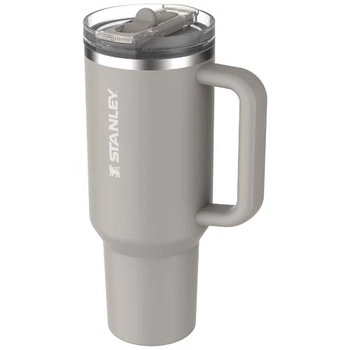 Stanley Quencher® ProTour 1180 ml termoizolowany kubek ze słomką, wykonany z recyklingowanej stali nierdzewnej , szary 10097982