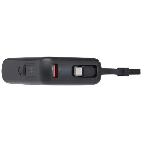 Acrux powerbank do tabletu o pojemności 10 000 mAh i mocy 35 W z wbudowanym kablem typu C - wykonany z tworzyw sztucznych poc