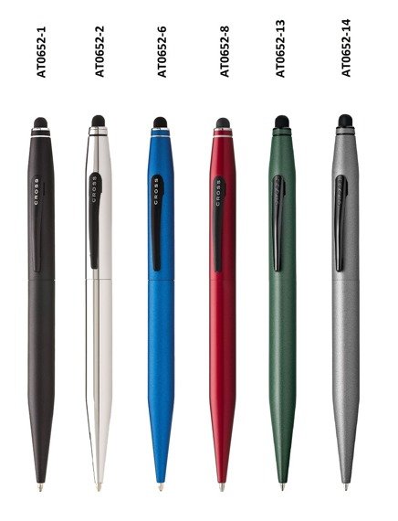 Długopis ze stylusem Cross Tech2 szary, elementy czarne